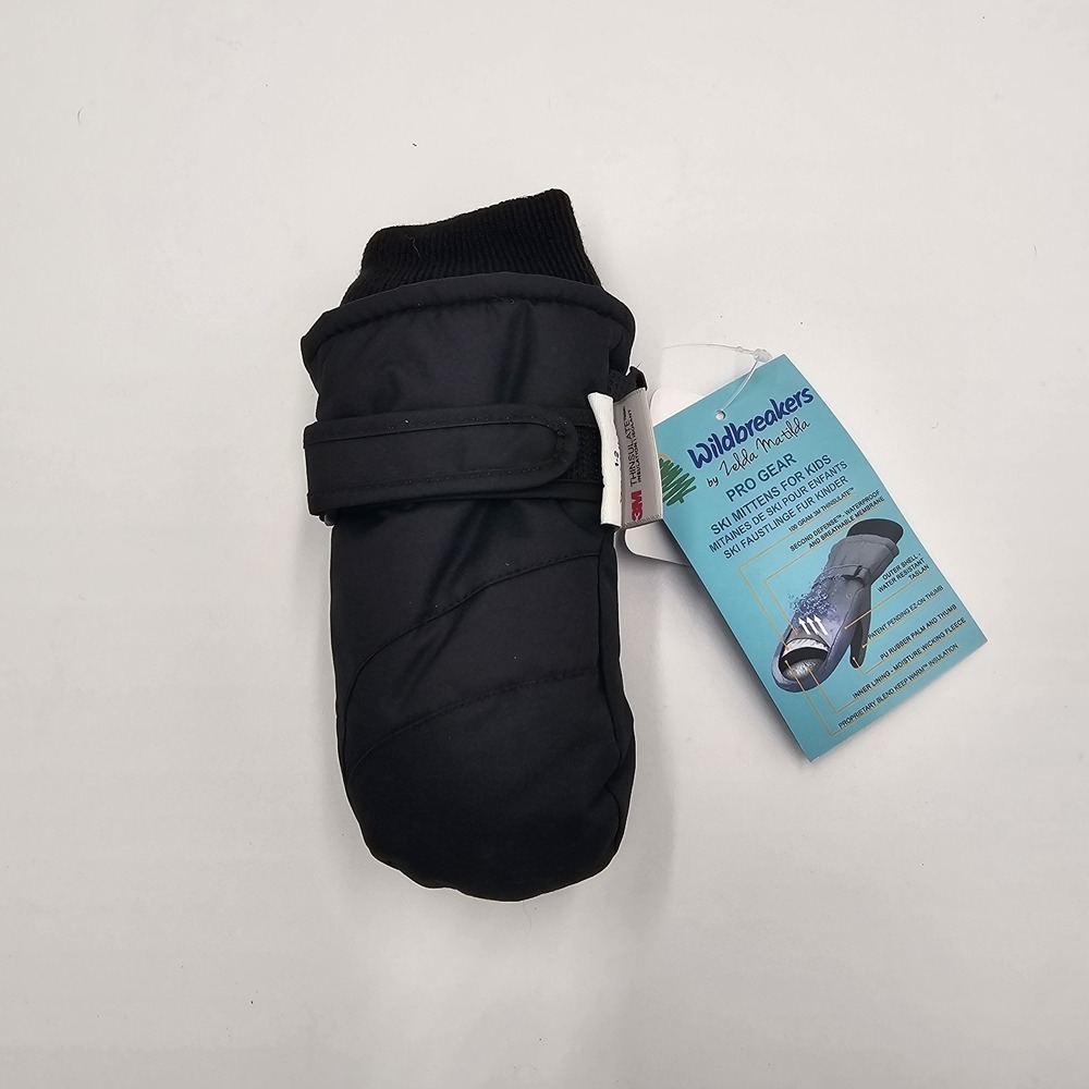 Wildbreakers by Zelda Matilda Pro Gear Kids Ski Mittens Black‎ Waterproof... - Picture 2 of 5